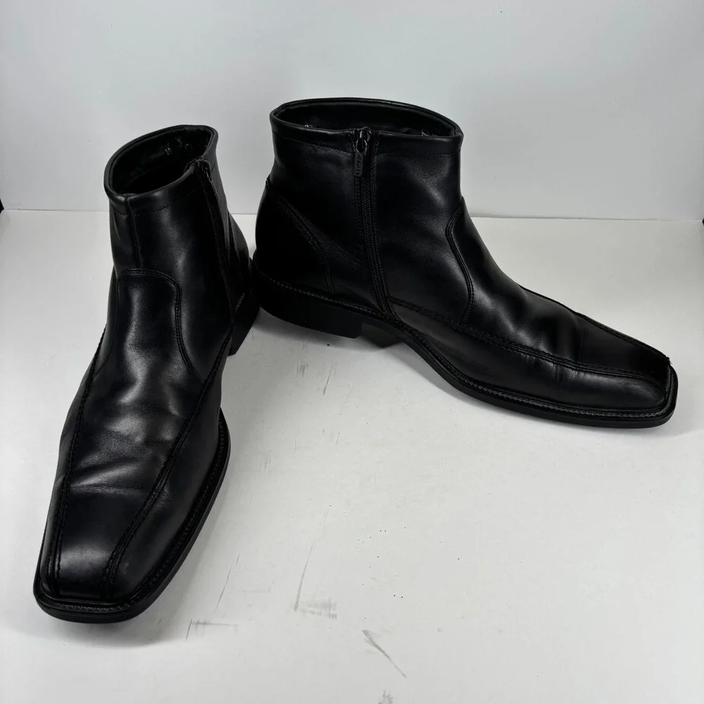 Lloyd Shoes Men's 11 Black Leather GORE-TEX Partelana Waterproof Zip Ankle Boots